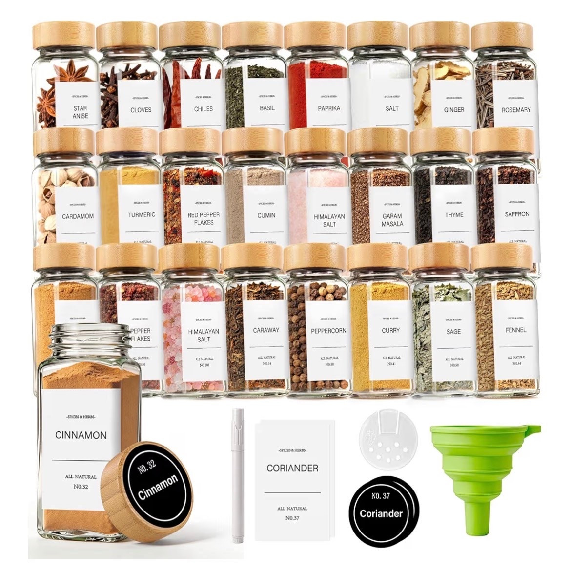 Spice containers necessary for a cleaner spice rack. Great as a wedding gift idea too!

#LTKmodest #LTKjeans #LTKwedding