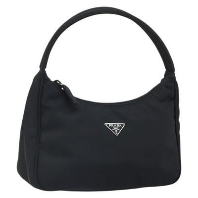 PRADA Hand Bag Nylon Black Auth 162139 | eBay US