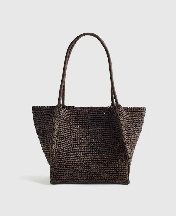 The Lexington Small Tote in Raffia | Madewell