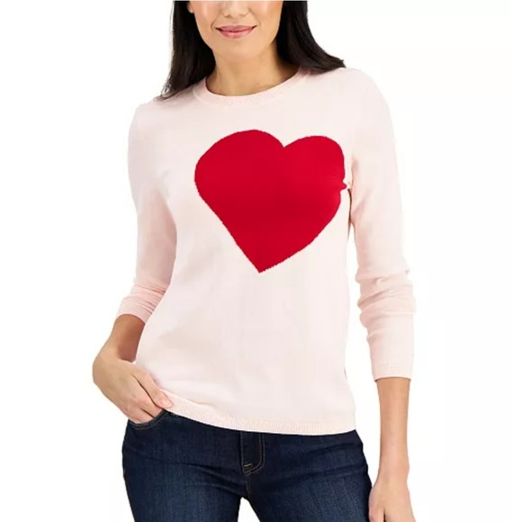❤ TOMMY HILFIGER Cotton Heart Intarsia Sweater ❤ | Poshmark