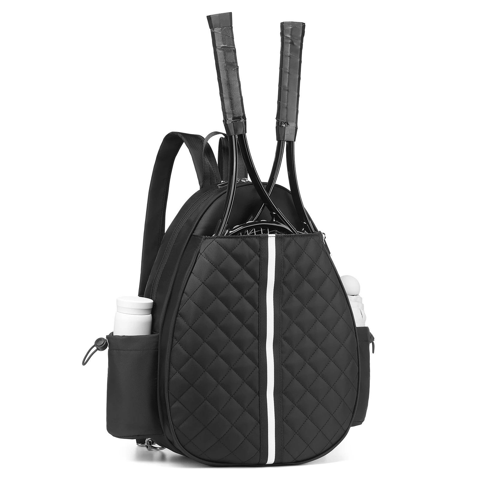 Unique Bargains Tennis Bag Convertible Tennis Sling Crossbody Backpack Waterproof Reversible Tennis Racket Bags for Women Men (Black) | Lowe's