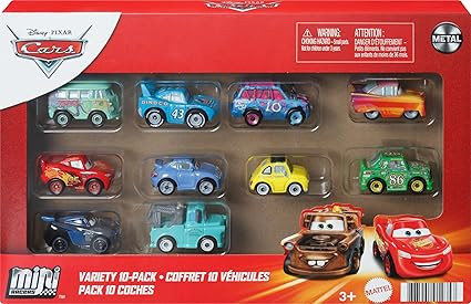 Mattel Disney and Pixar Cars Mini Racers 10-Pack, Collectible Set with 10 Toy Vehicles, Fan-Favor... | Amazon (US)