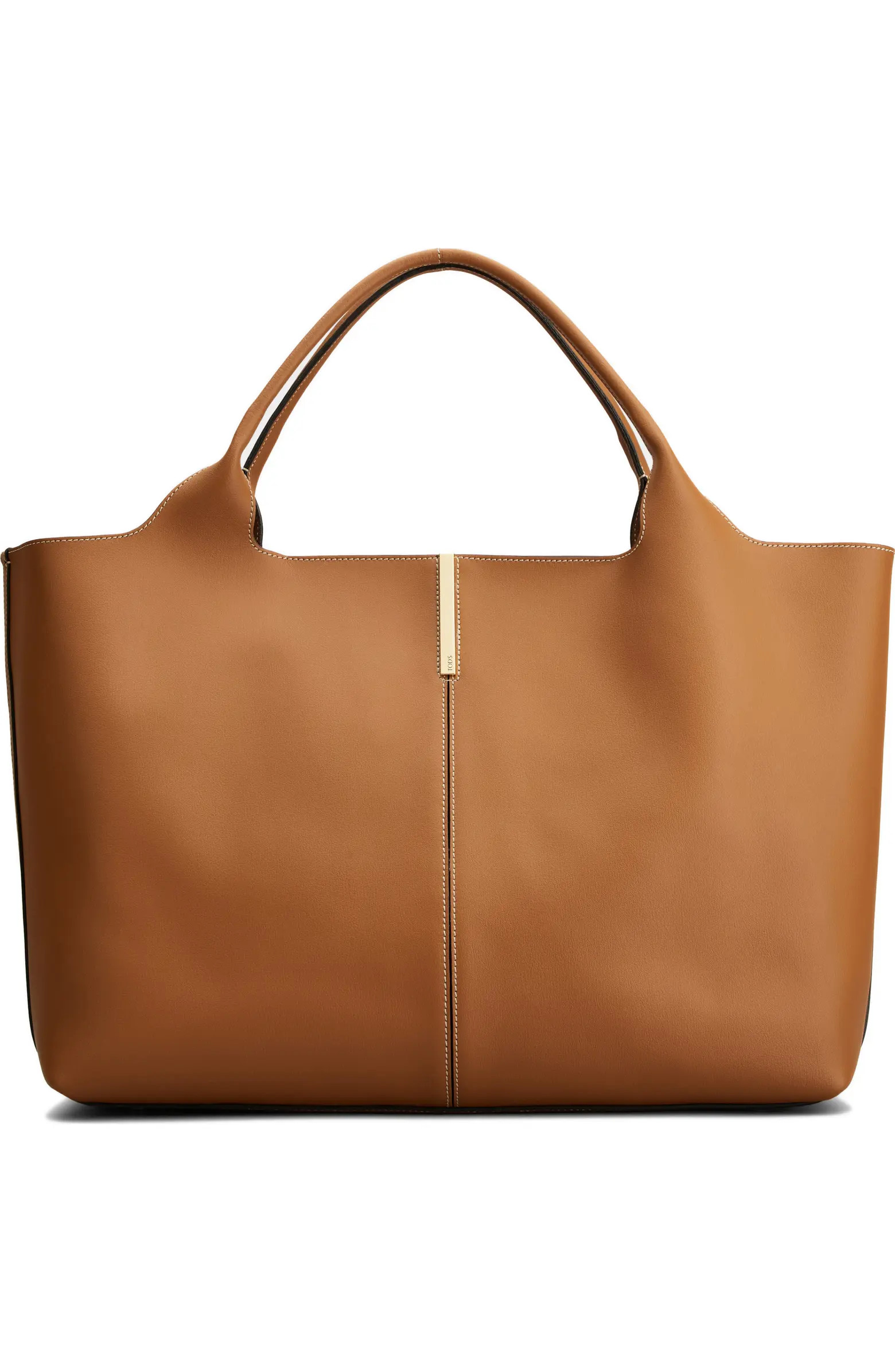 Medium Leather Shopping Bag | Nordstrom