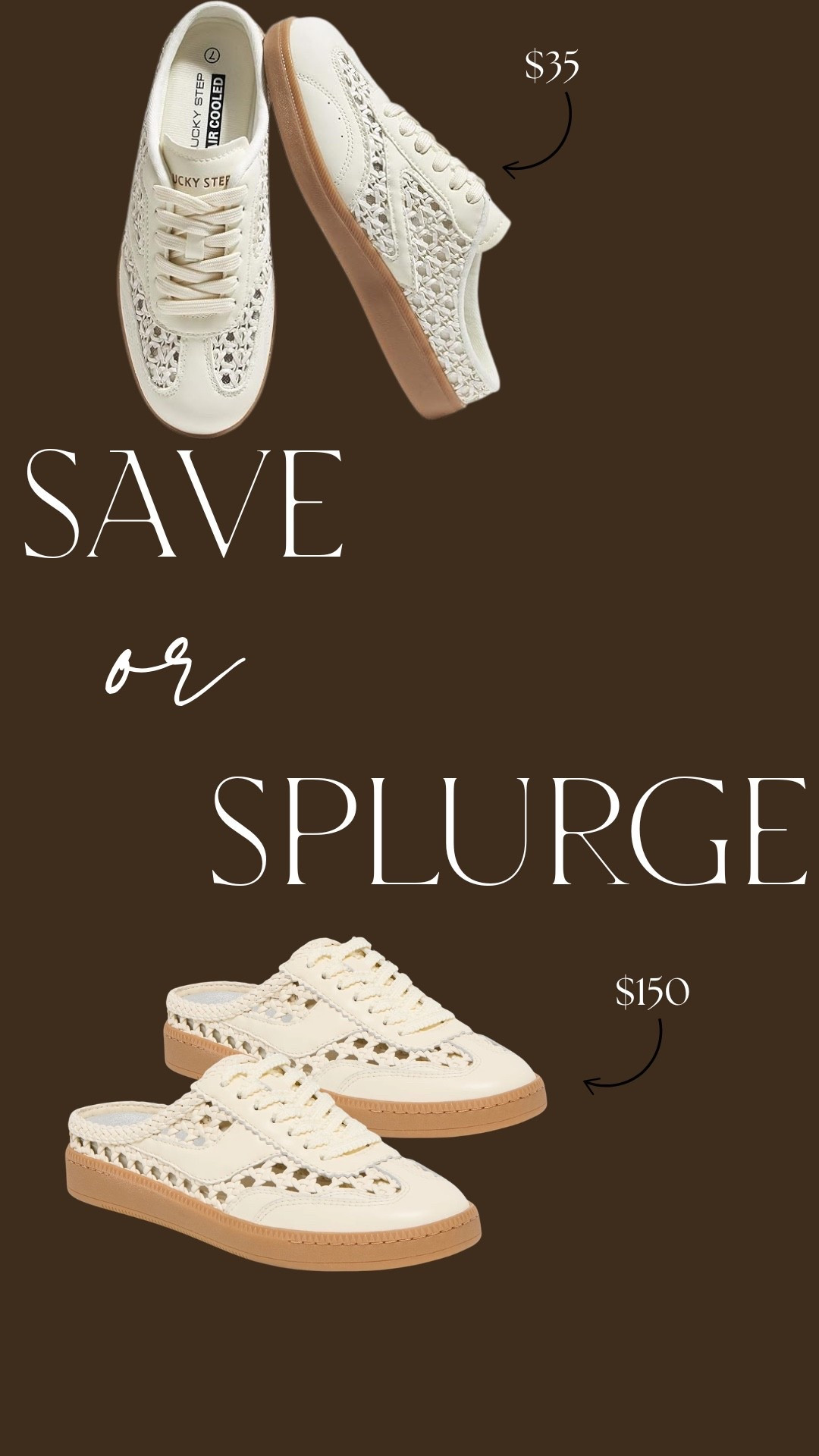 Save or splurge 
Woven mule sneakers

#LTKSaleAlert