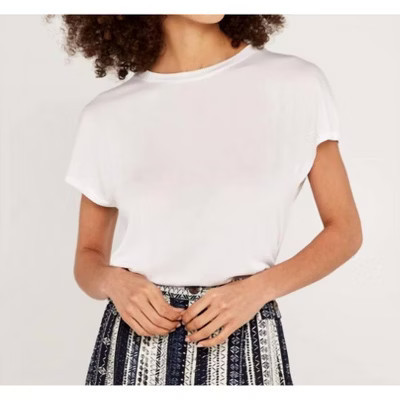 Women's White Tee - APRICOT M | Target