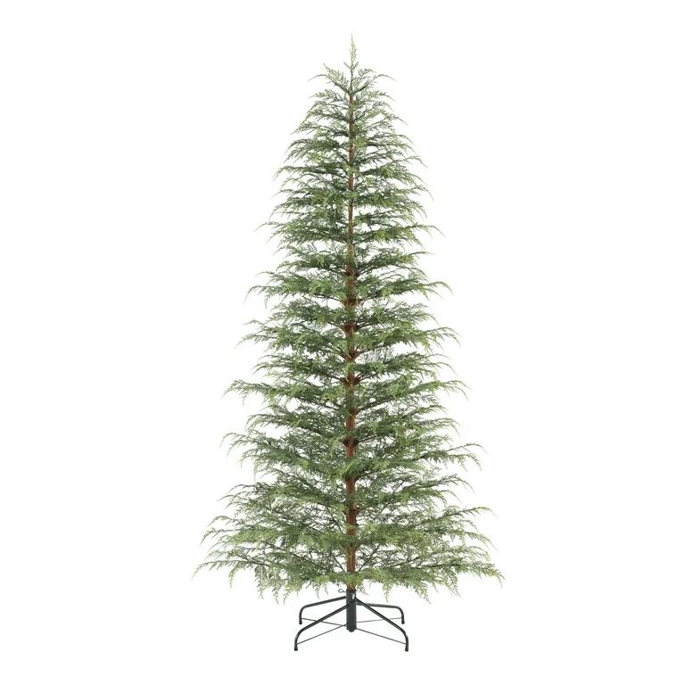 My Texas House 7.5ft Pre-lit Twinkle LED Cypress Artificial Christmas Tree, 500 LED, Green | Walmart (US)