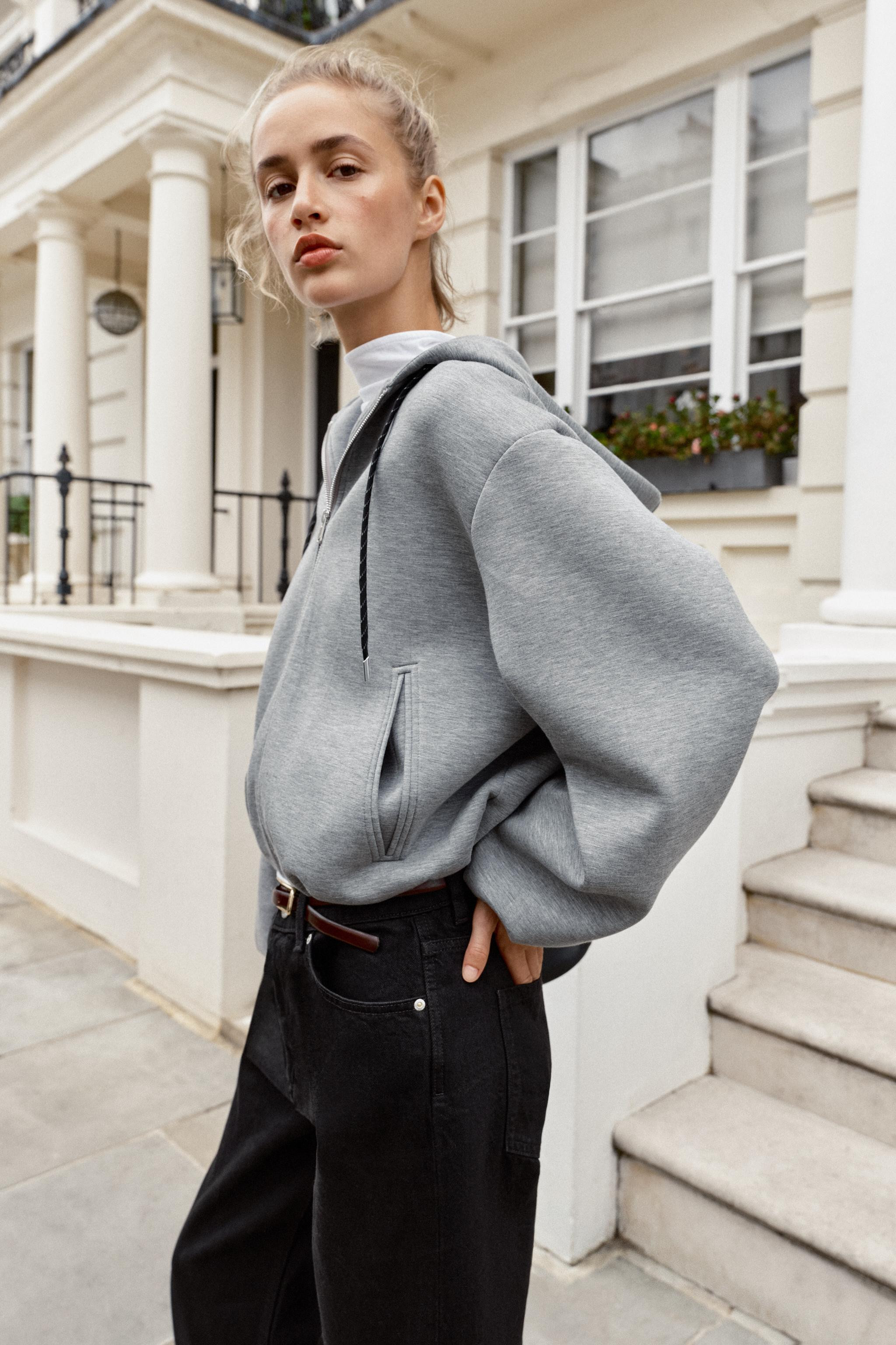 BOMBER HOODIE | Zara UK
