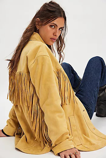 We The Free Fringe Out Vegan Suede Jacket | Free People (Global - UK&FR Excluded)