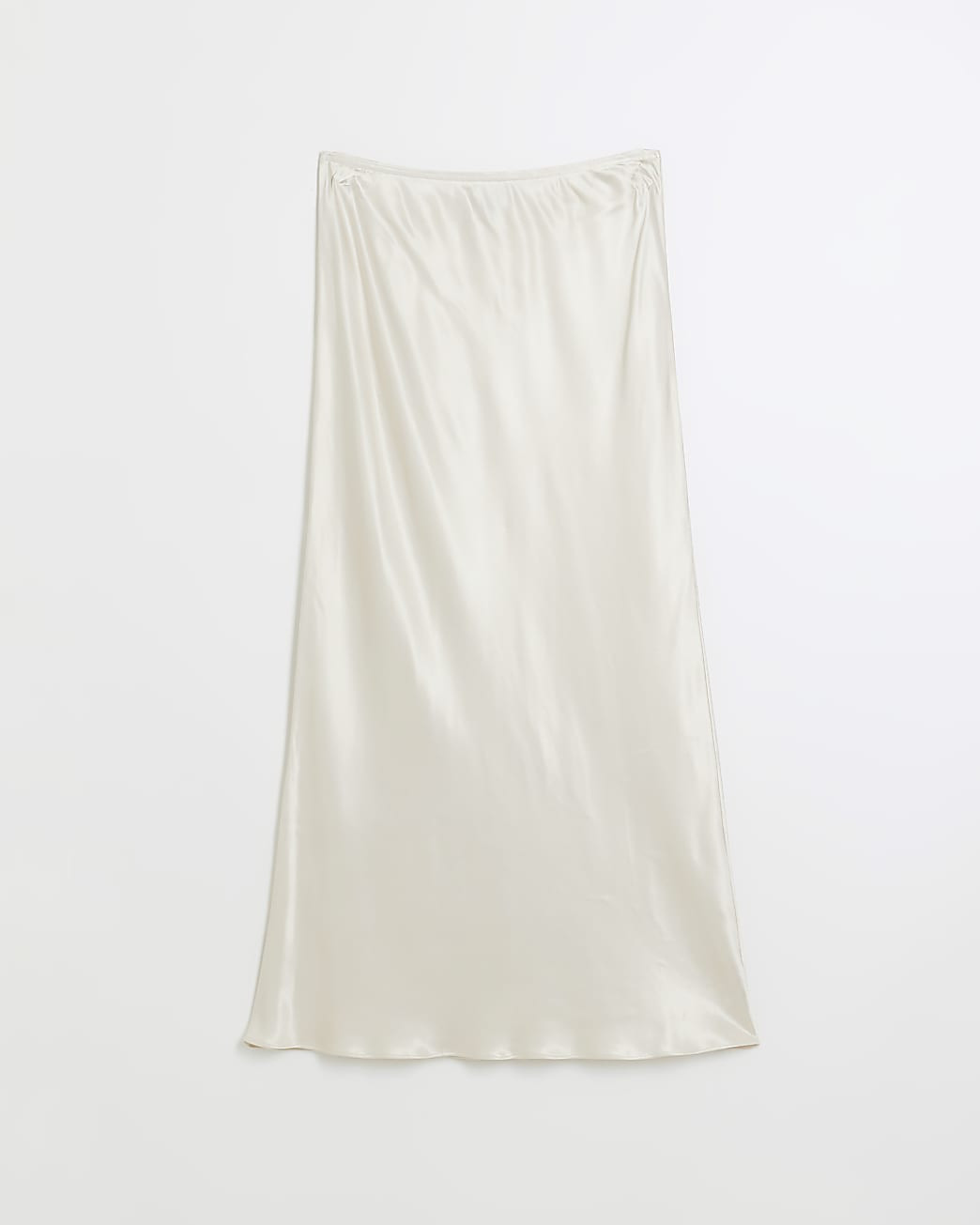 Cream satin maxi skirt | River Island (UK & IE)