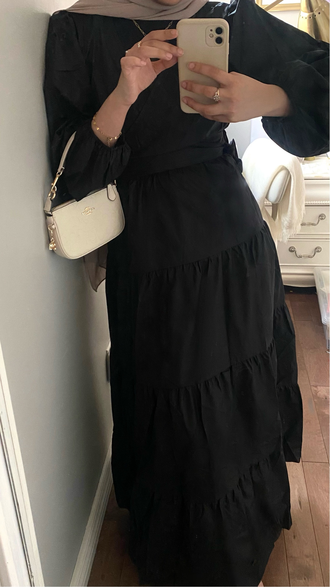 The perfect modest black summer dress 🫶🏼 wearing size 4 

#LTKunder50 #LTKfit #LTKFind