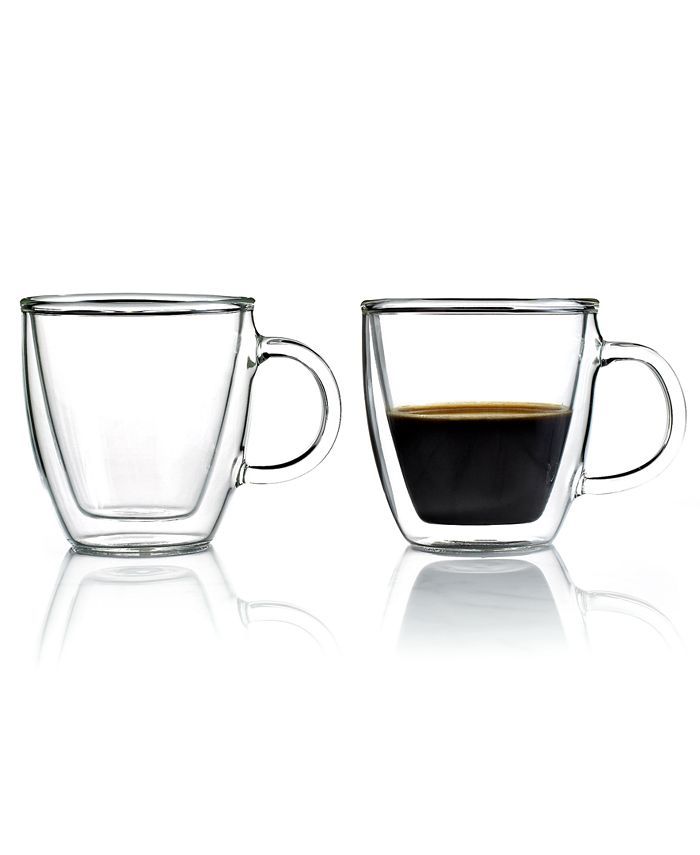 Bodum Bistro Set of 2 Double Walled 5 Oz. Espresso Mugs & Reviews - Glassware & Drinkware - Dinin... | Macys (US)
