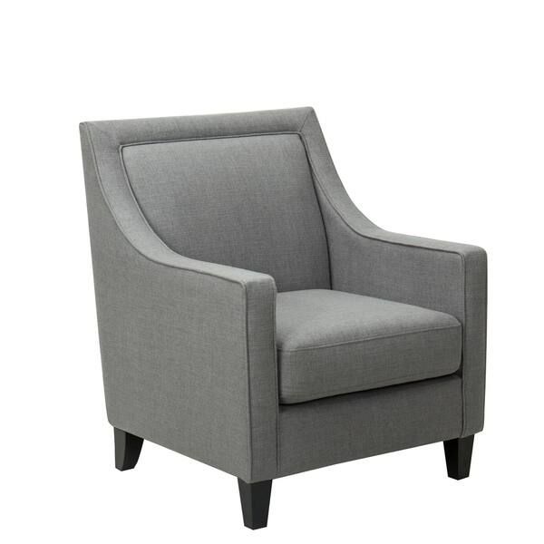Crosstown Upholstered Accent Chair - Accent Chairs - Dark Grey - Polyester/Upholstered/Fabric - T... | Bed Bath & Beyond