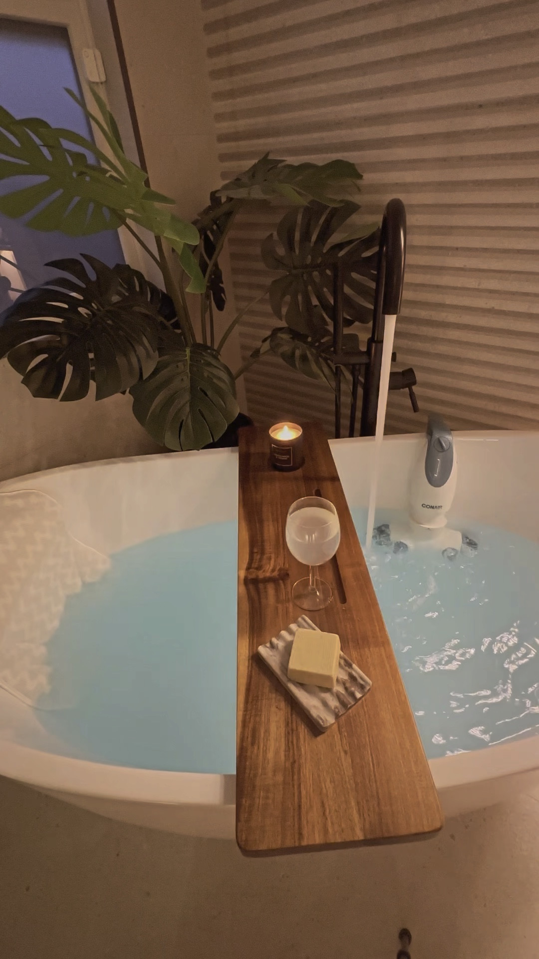 Starting 2025 the right way! 

We did not enough space for a jacuzzi tub in our primary bath and hence went for a freestanding tub. Found this amazing Conair Jet Hydro Spa which creates nice ripples in the water with the perfect pressure for massage. I would add two - one on each side of the tub.

Loved having a relaxing spa to kick off 2025!

#LTKFindsUnder100 #LTKHome
