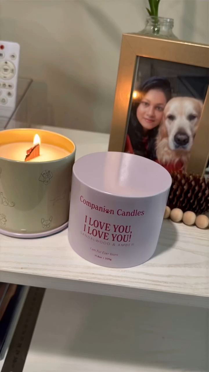 Follow IG @justchillwithpam , youtube @pamdsouza
——-- (Pet Safe )
When your home smells good and stays safe for your pets 🐾that’s the real luxury
 Dog Mom Approved 
I could not be more obsessed with I Love You, I Love You! 
@companioncandles 

The packaging is SO cute, warm sandalwood scent and Amber perfect for Fall.
they smell incredible, and most importantly, 
I have peace of mind knowing it’s not harmful to myself or my dogs. Thank you, Companion Candles!!

Companion Candles is on a mission - For every candle purchased, they donate a portion of proceeds to help animals in need.

Sandalwood & Amber I Love You, I Love You! Candle - https://go.shopmy.us/p-26955703
(Gifted & Affiliate link)

#petfriendly #petlovers #dogmom #dogsofinstagram #companioncandles #falldecor #candlelover #pamdsouza