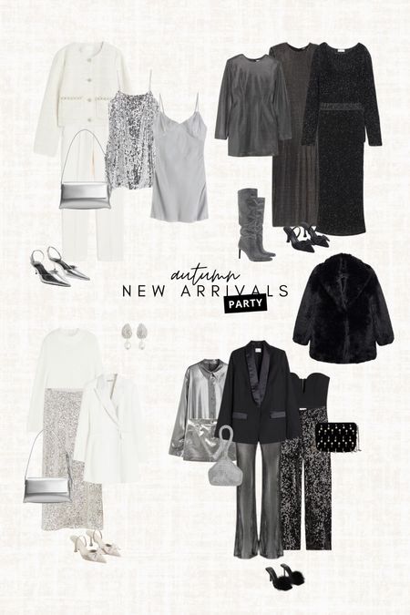 Another selection of party items that are still (mostly) in stock 🥂✨ 

Read the size guide/size reviews to pick the right size.

Leave a 🖤 to favorite this post and come back later to shop

Shimmery blouse, sequin skirt, white fluffy jumper, silver dress, silver skirt, sequin pants, black shawl blazer, faux fur jacket, sequin dress, white trousers, sequin boots, 

#LTKCyberWeek #LTKparties #LTKHoliday
