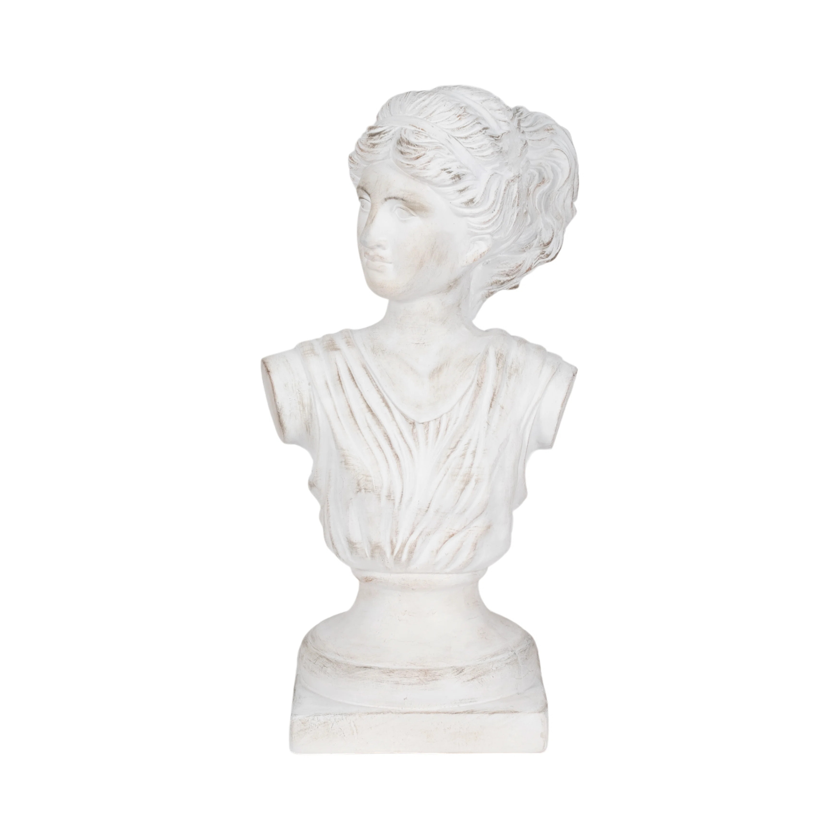 Grecian Bust Distressed Resin Novelty Sculpture | Wayfair North America