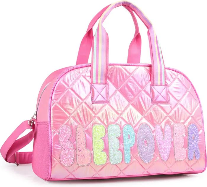 OMG Accessories Kids' Glitter Sleepover Quilted Duffle Bag | Nordstrom | Nordstrom