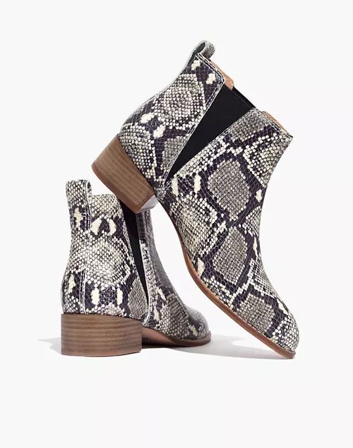 The Carina Boot in Snake Embossed leather | Madewell