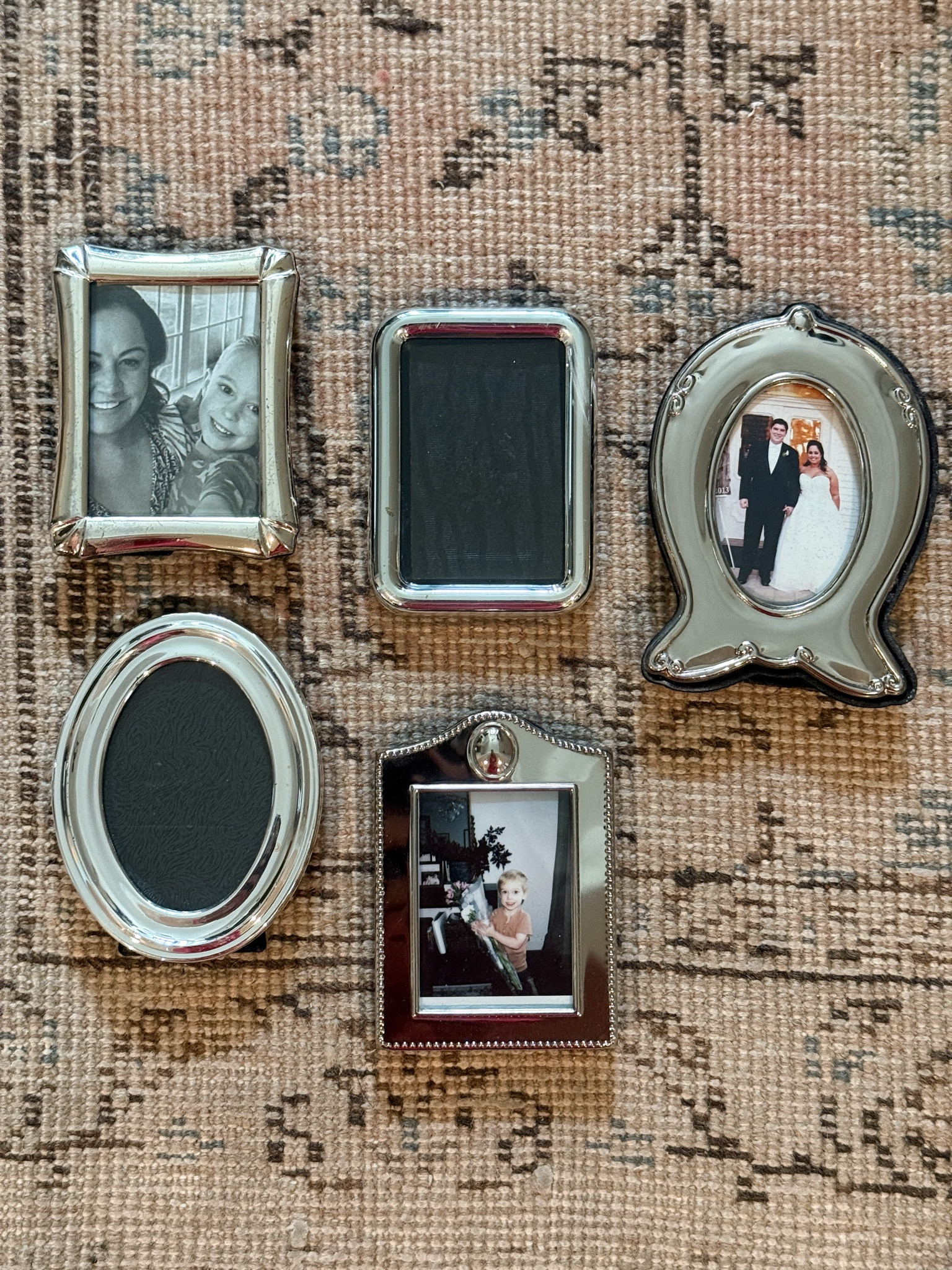 Vintage silver mini picture frames 

#LTKmomlife #LTKKids #LTKHome