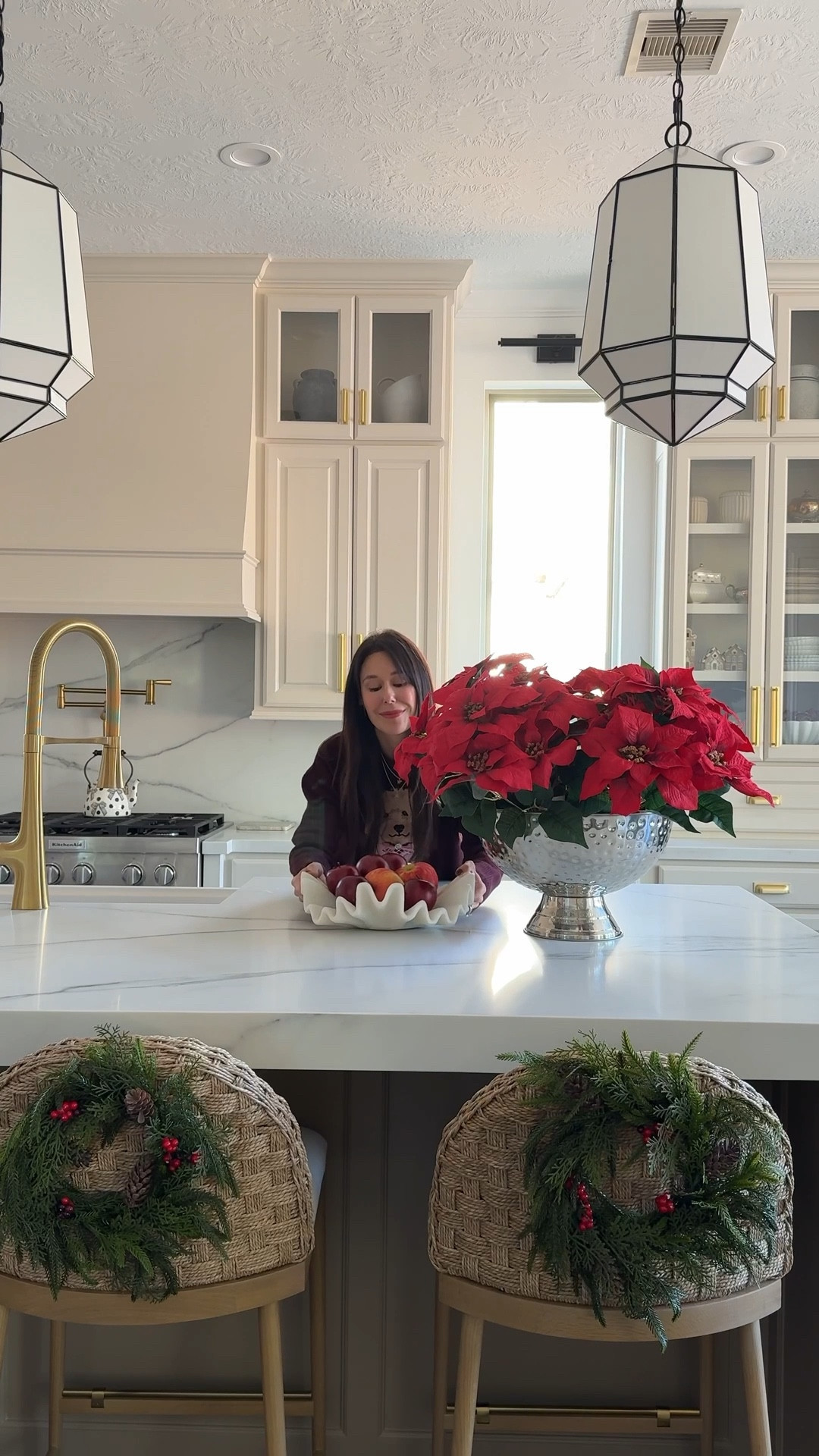 Faux but make it luxe ✨ Sharing my holiday poinsettia arrangement that looks real but lasts all season long. These faux holiday florals, Christmas stems, and winter greenery add the prettiest festive touch to any home. Perfect for holiday decorating, living room styling, and creating a cozy Christmas vibe with high-end, realistic pieces

#LTKSaleAlert #LTKHome #LTKHoliday