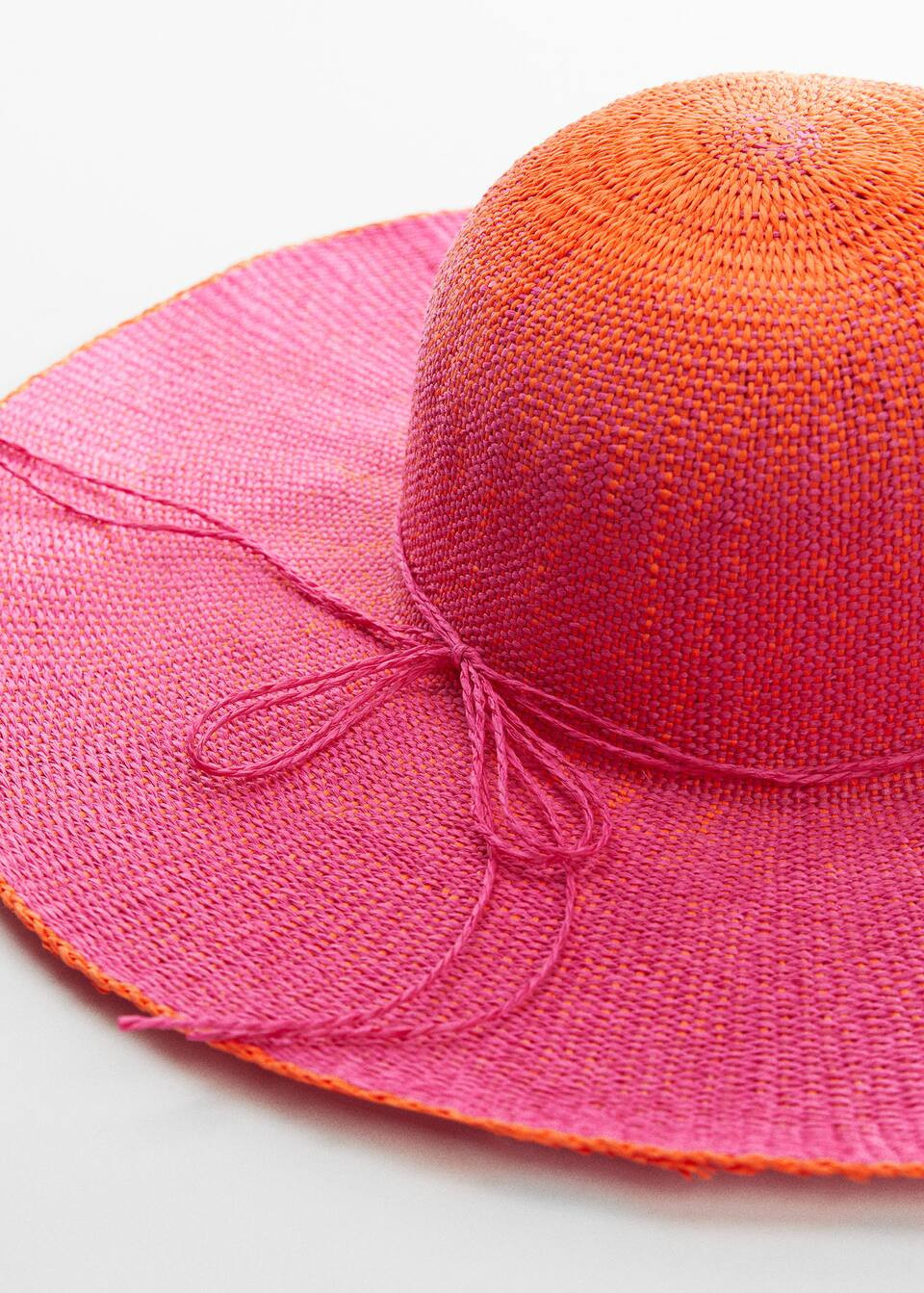 Chapeau dégradé nœud -  Femme | Mango France | MANGO (FR)