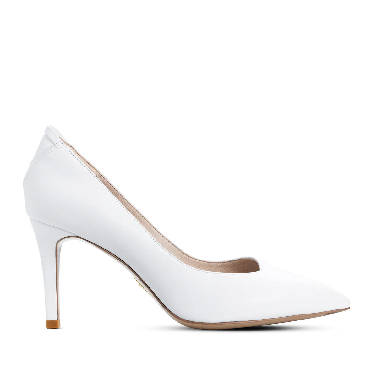 FRIDA Pearl White - Comfortable Vegan Designer Heel Shoe - VEERAH | VEERAH Designer Vegan Shoes