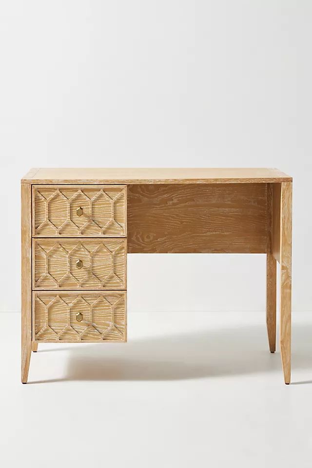 Textured Trellis Desk | Anthropologie (US)