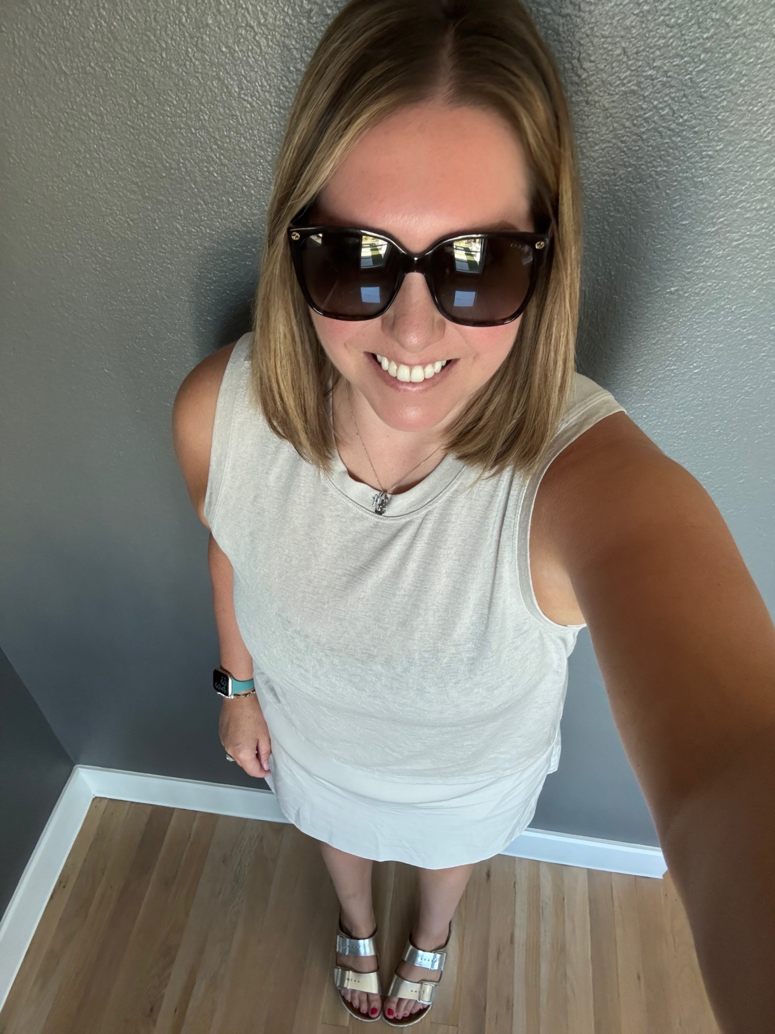 I was ready to be casual but not feel like I was about to hit the gym. This tank and skort combo from Athleta feels a bit more pulled together but keeps the same amount of comfort. A matching set is a great way to fake a pulled together look without trying.

#LTKFindsUnder100 #LTKActive #LTKMidsize