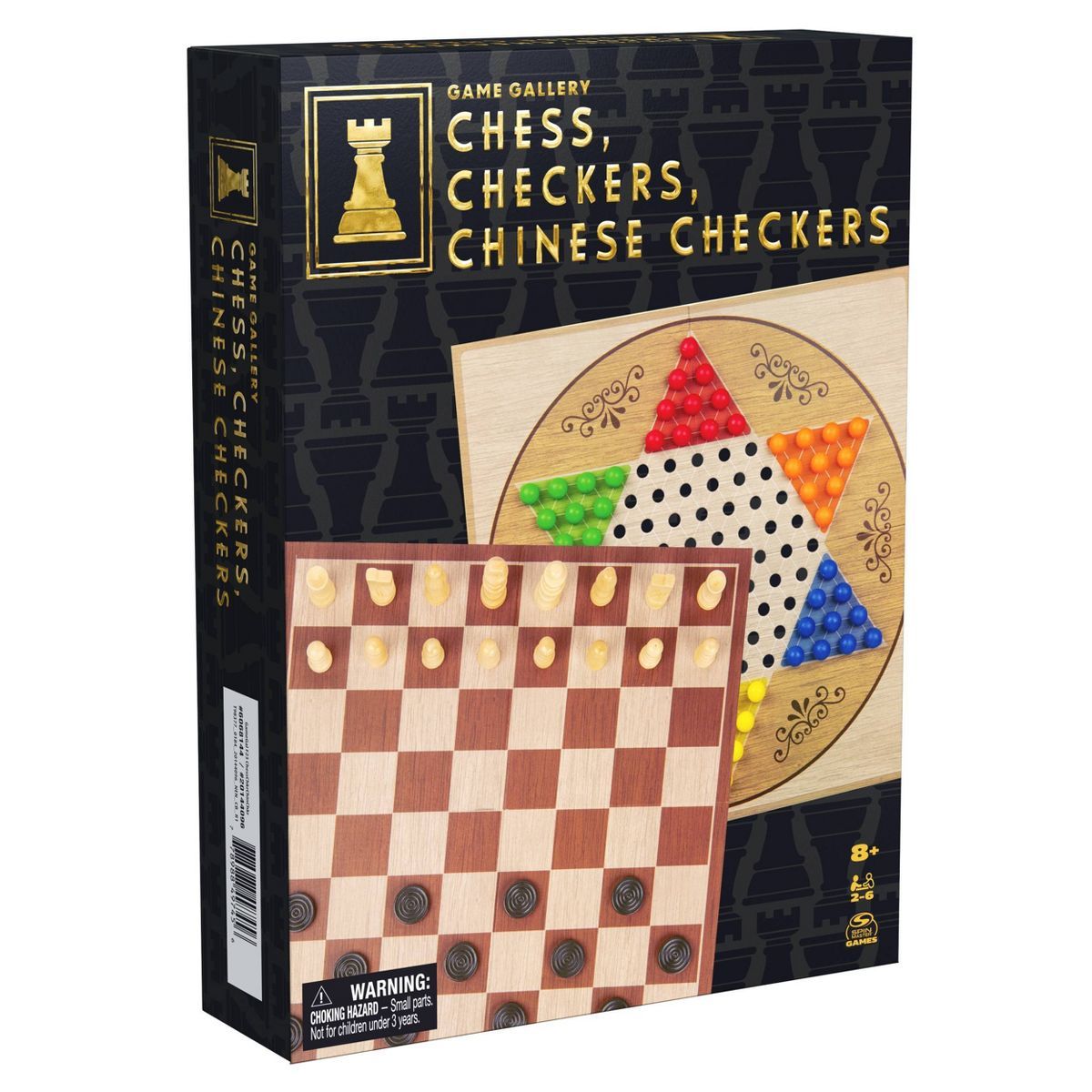 Game Gallery Chess, Checkers and Chinese Checkers Board Game Set | Target