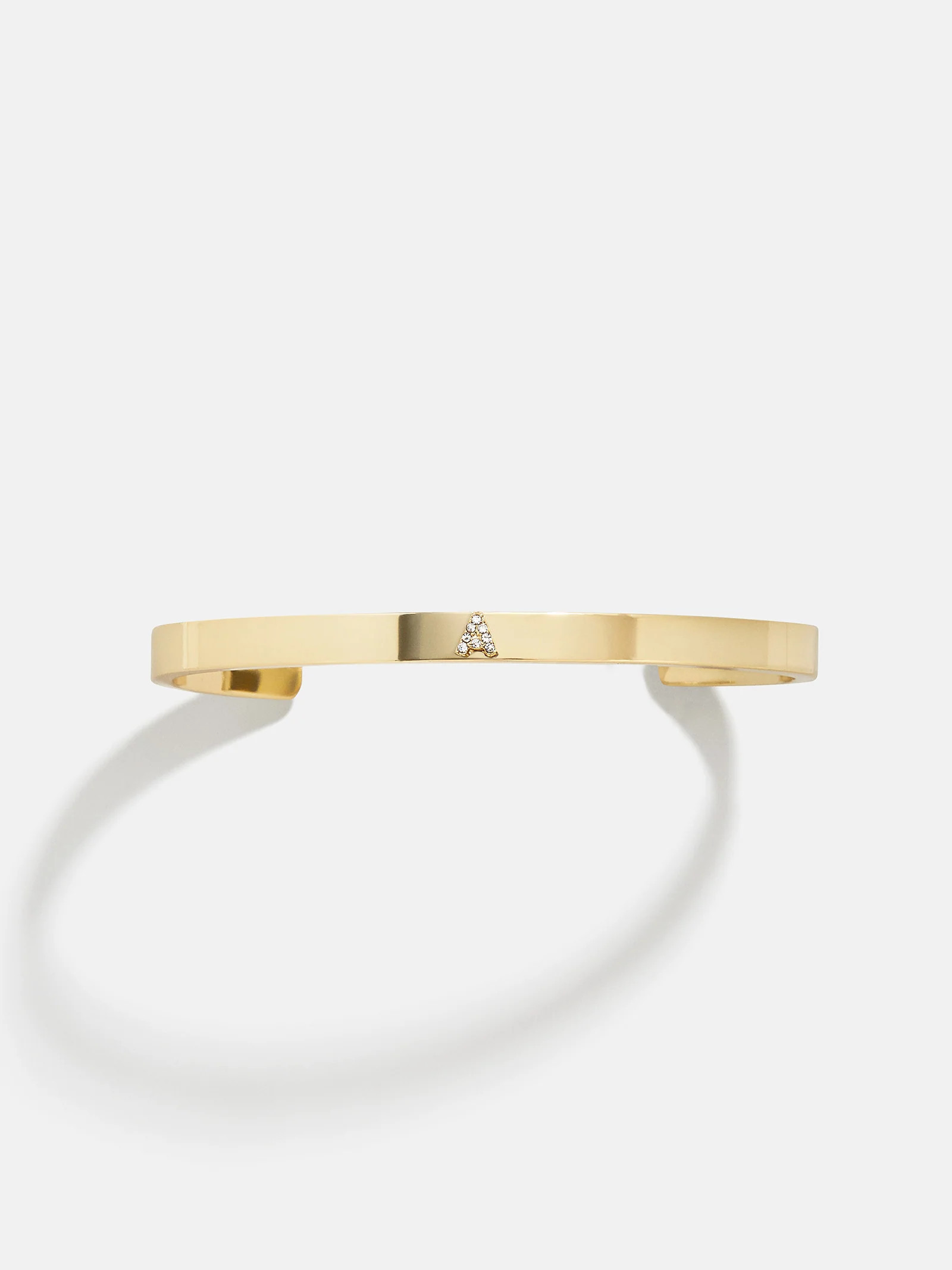 Initial Cuff Bracelet - PavÃ© Letter | BaubleBar (US)