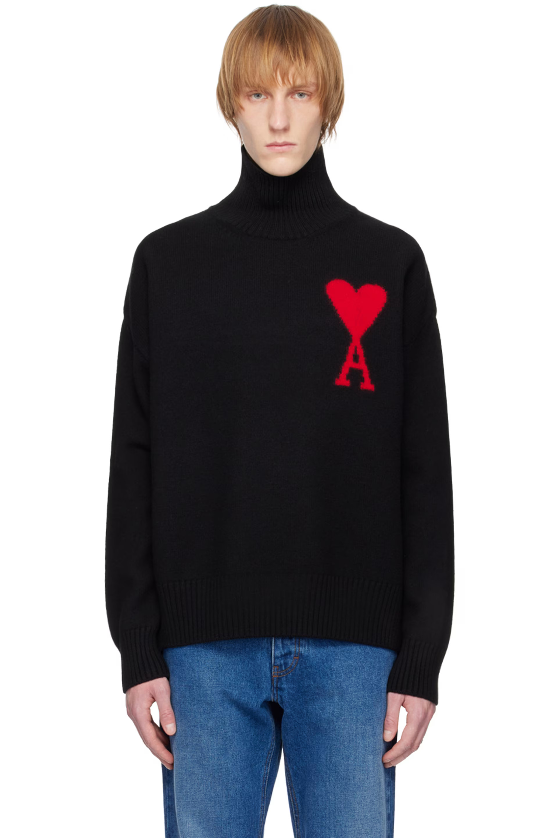 Black Ami de Cœur Turtleneck | SSENSE