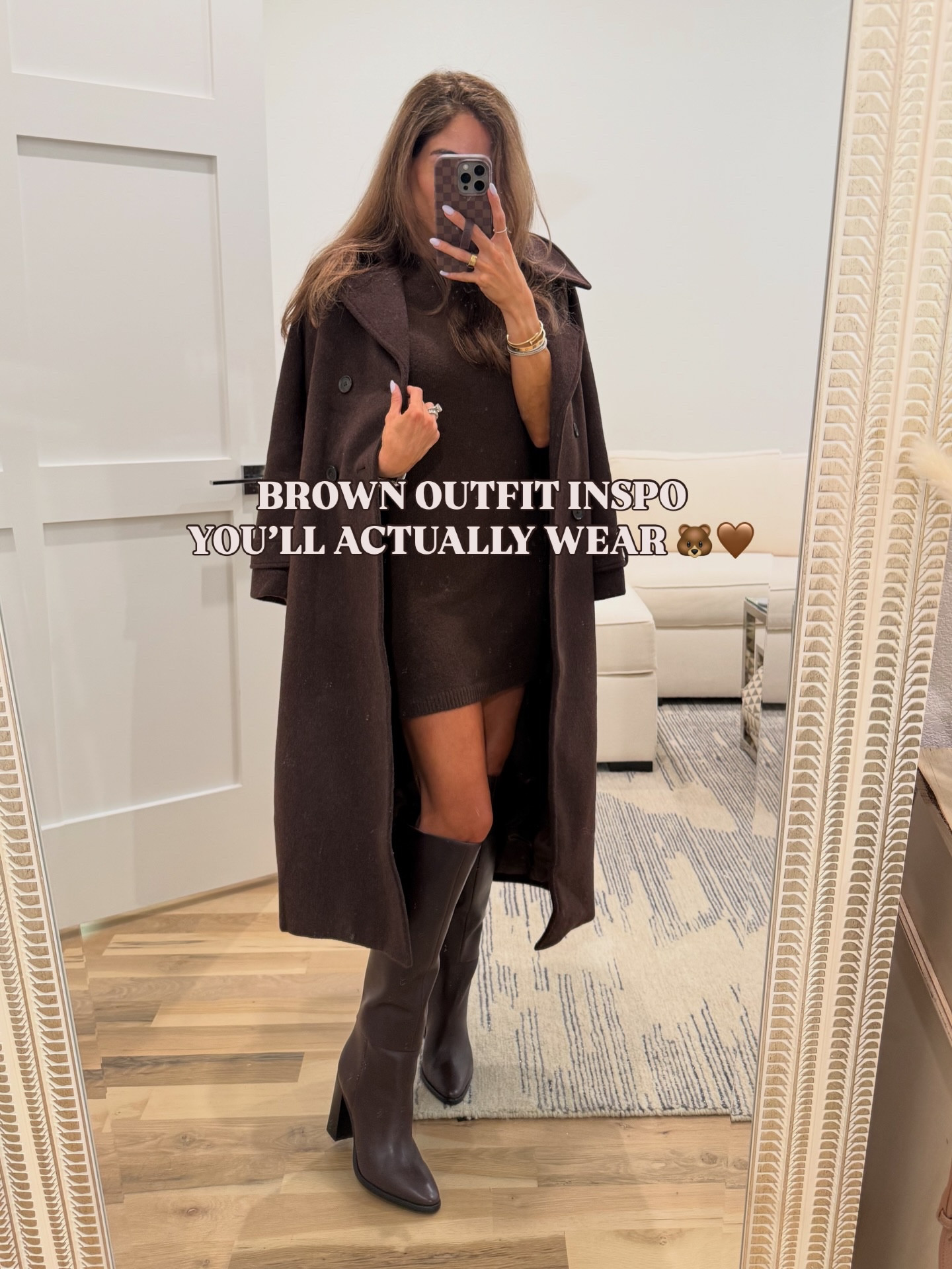  Petite-friendly brown looks you’ll want to wear & that actually fit right with no tailoring🤎✨ Brown coats, skirt, boots, sets & dresses are  my go-to looks && all on sale right now! Sizing: coat xxsp skirt xxs sweater dress xxsp boots code doubledose20 

Brown coat season fall outfits  Christmas outfit holiday outfit neutral style inspo  skirt and boots coat season matching set 2025 color brown wine red color 

#abercrombiestyle #PetiteFashionFinds

#LTKPetite #LTKHoliday #LTKootd