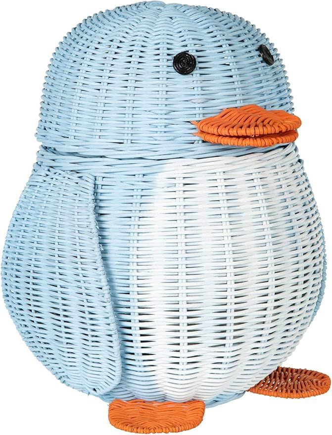 KOUBOO Wicker Penguin, Multi-Color Storage Basket Blue and White | Amazon (US)