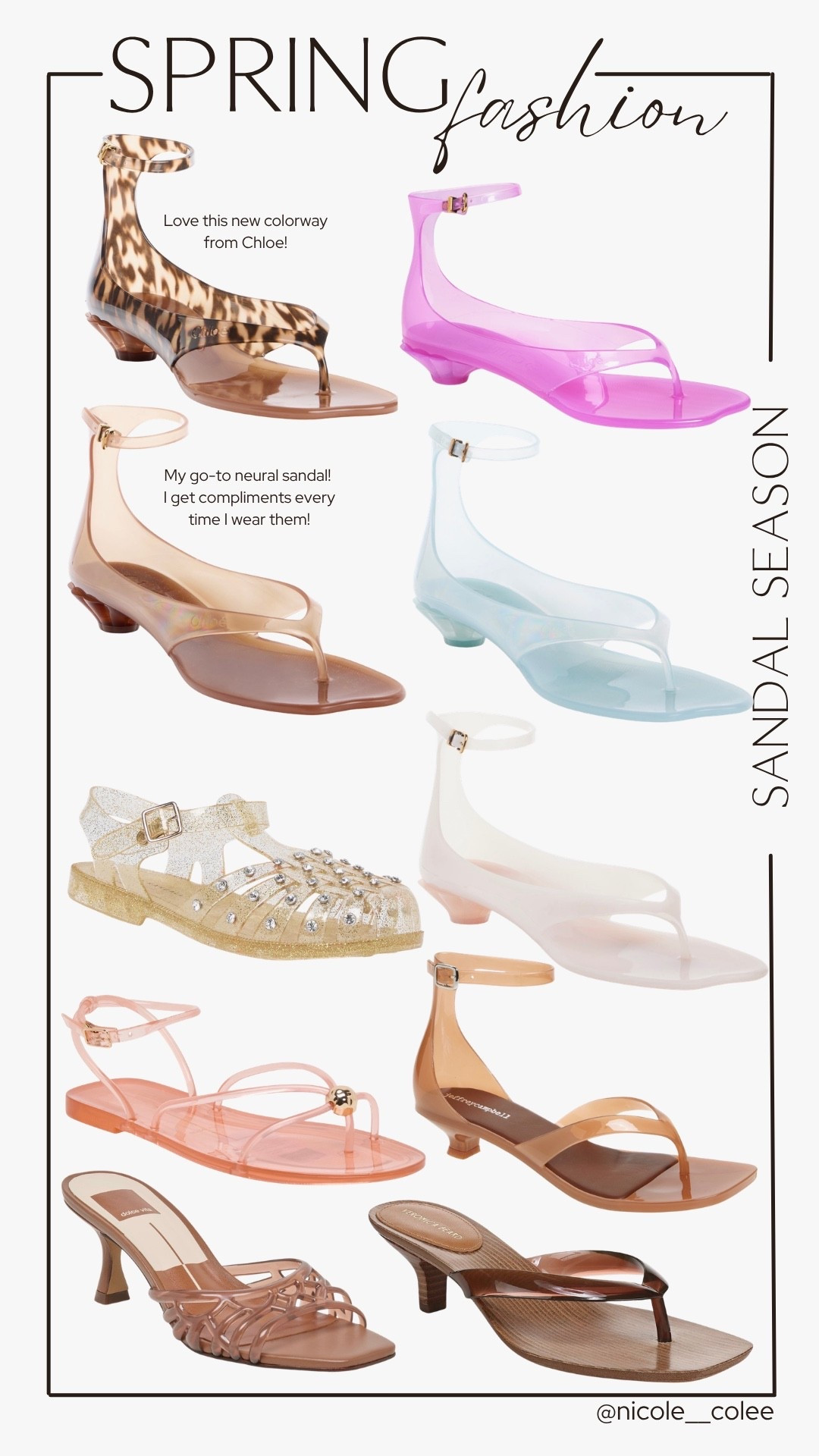 Obsessed is an understatement… because you guys BLEW UP my DMs over these sandals 👀✨

Yes — the exact Chloé jellies I’m wearing in this look are now linked 🤍
They are that perfect mix of chic + nostalgic + beachy luxe and I cannot stop wearing them.

BUT… I also rounded up a few more options for you:
✔️ same vibe, different colors
✔️ under $100 finds (so good!!)
✔️ neutral + pop color moments for spring/summer

Because we love a high-low moment over here 💅

These are the kind of sandals you throw on with literally anything and suddenly the outfit just hits.

Tap to shop my favorites 👇


#LTKootd #LTKgrwm #LTKSeasonal