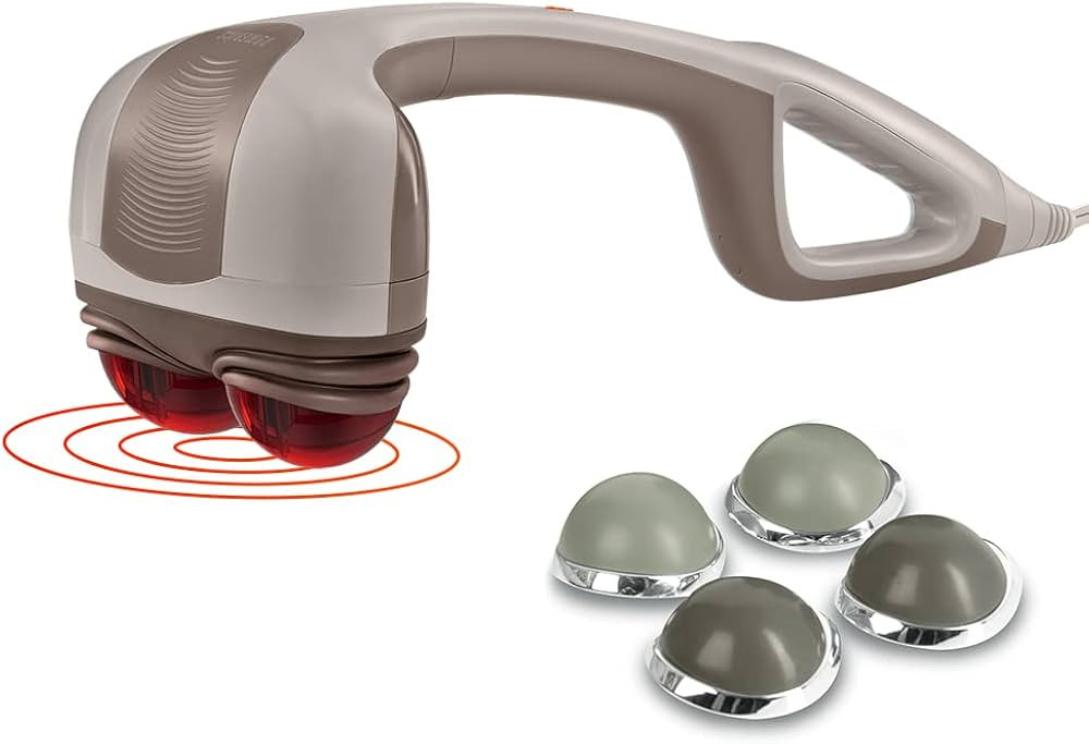 Homedics Percussion Action Massager with Heat | Adjustable Intensity, Dual Pivoting Heads | 2 Set... | Amazon (US)