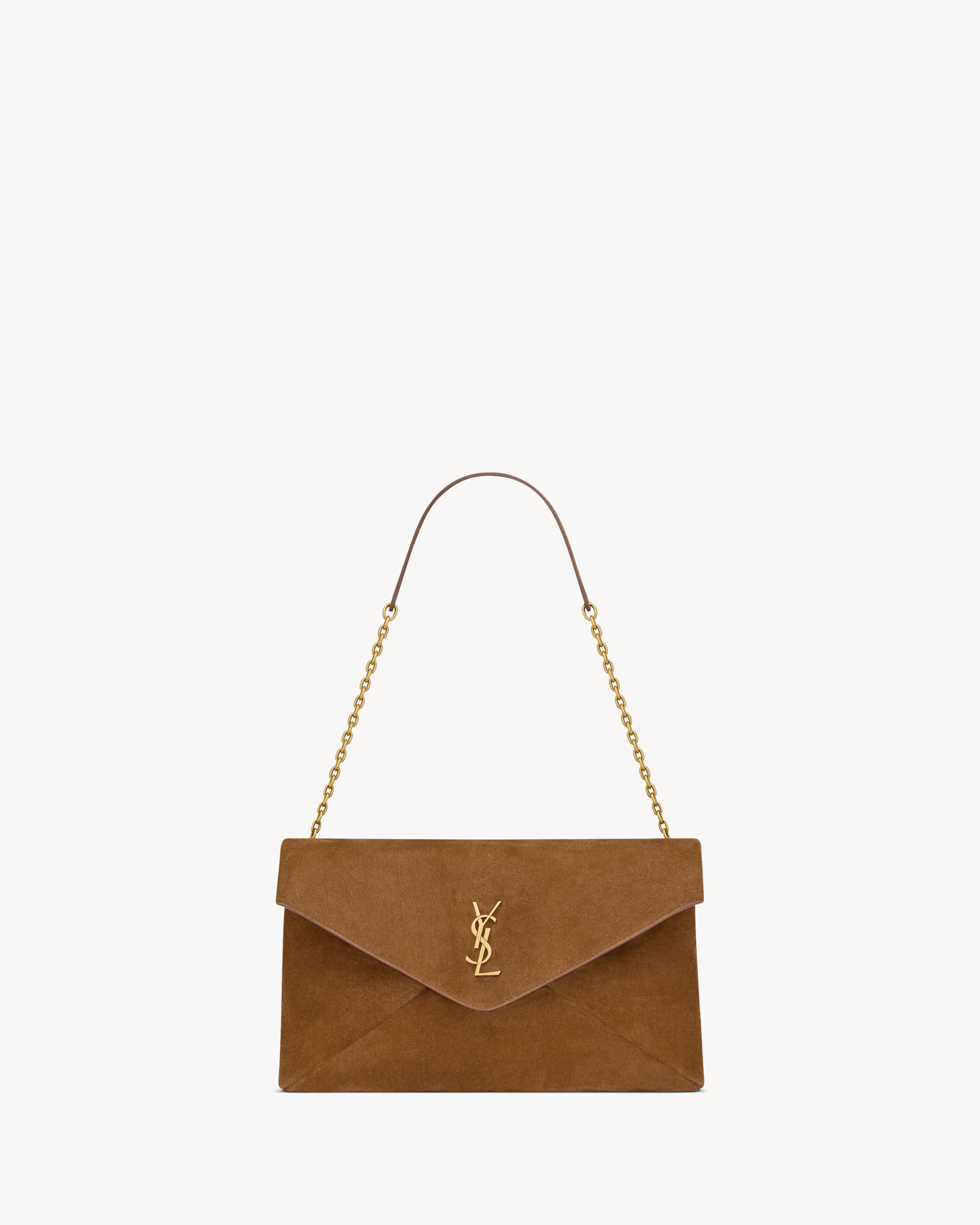 CASSANDRE large pouch on chain in suede | Saint Laurent Inc. (Global)