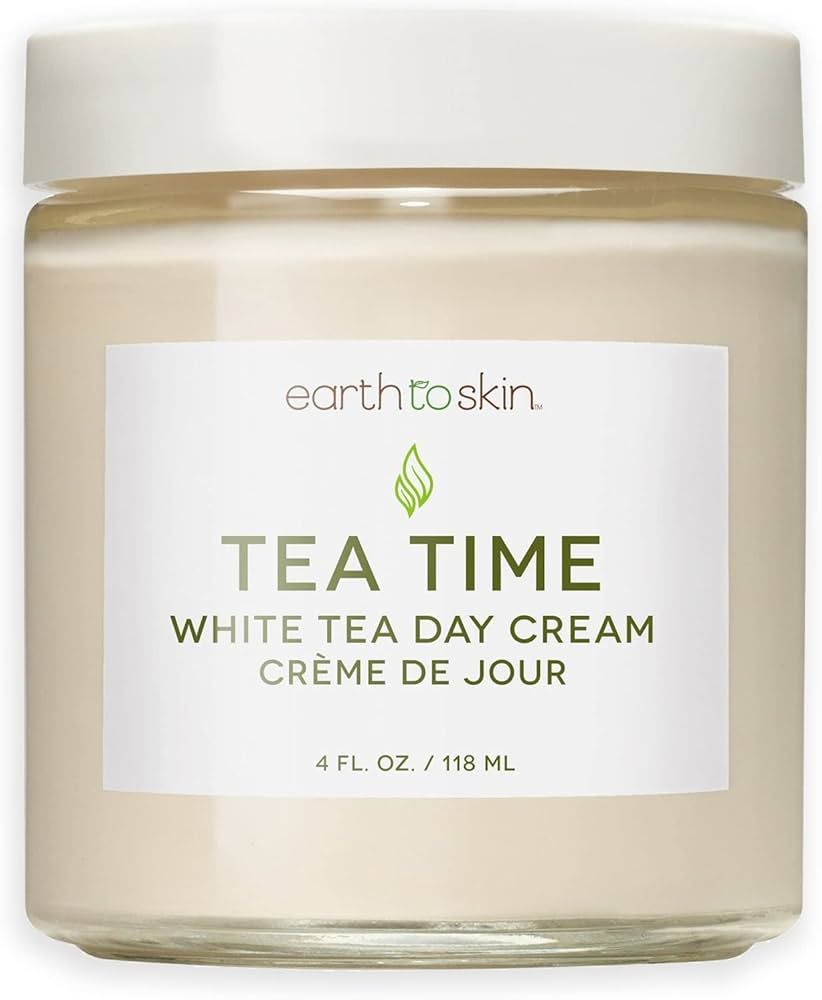Earth To Skin Tea Time Anti-Aging White Tea Day Cream (4.0 Fl Oz) | Amazon (US)