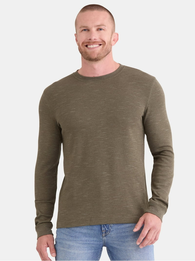 George Men's and Big Men's Slub Texture Thermal Shirt with Long Sleeves, Sizes XS-3XL - Walmart.c... | Walmart (US)