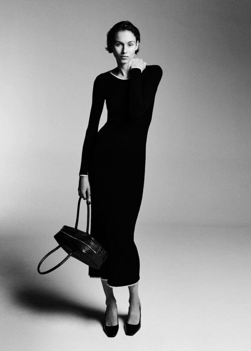 Robe liserés contrastants -  Femme | Mango France | MANGO (FR)