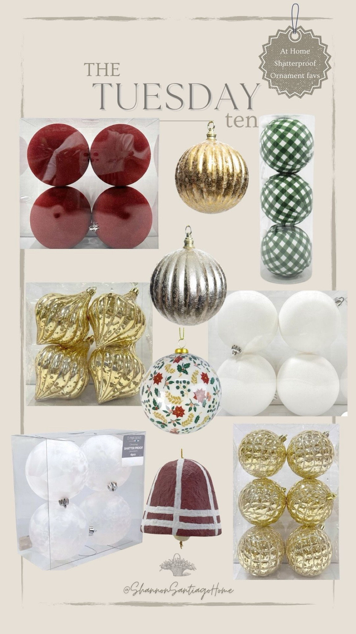 At home shatterproof ornaments 