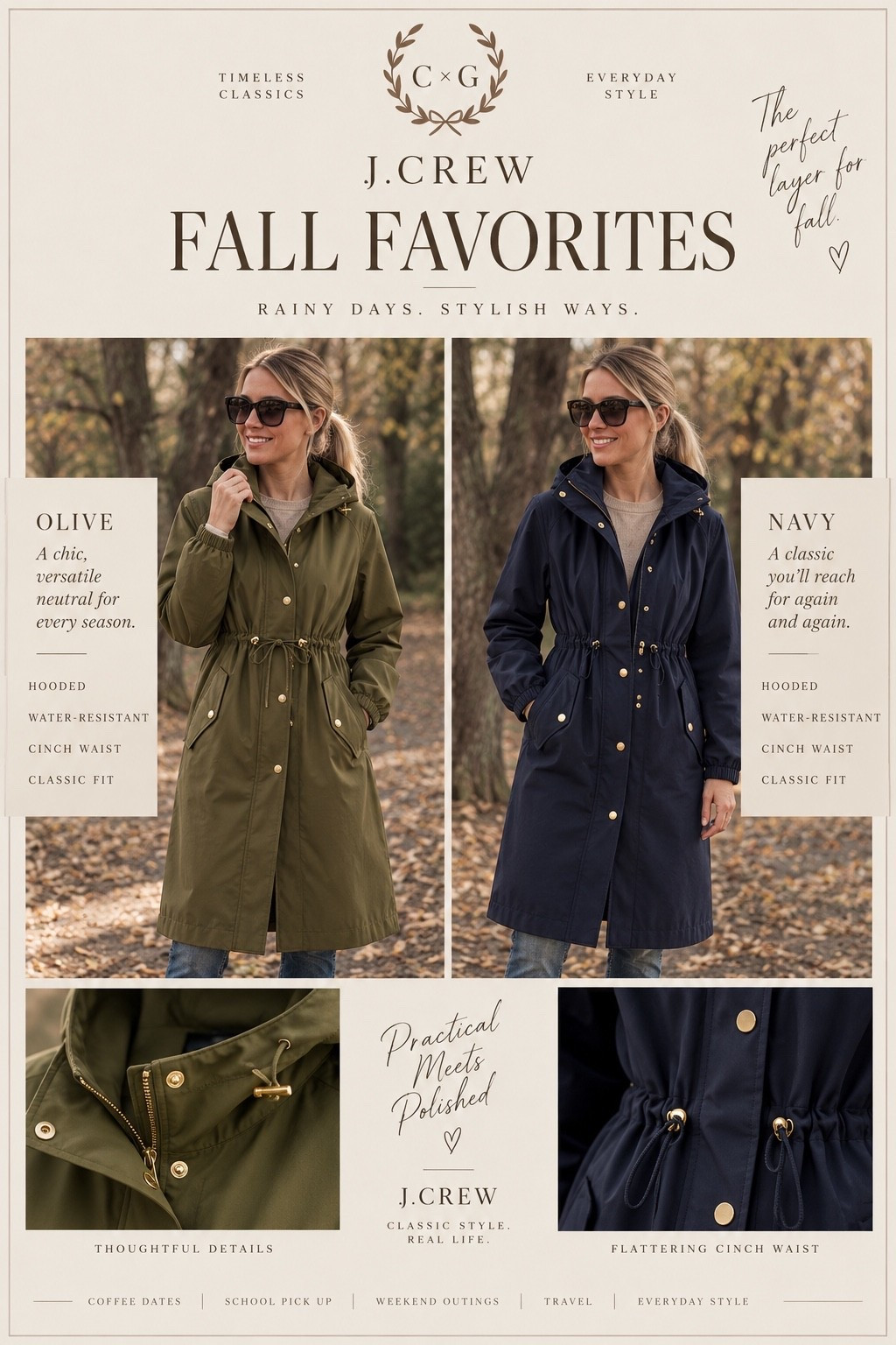 In love with these classic raincoats and they’re on sale! Classic raincoats, chic raincoats, fall jacket, safari jacket, game day essential, rain jacket. Glassalwaysfull

#LTKSaleAlert #LTKSeasonal #LTKOver40