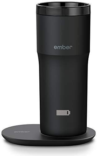 Ember Stainless Steel Temperature Control Travel Mug 2, 12 Oz, App-Controlled Heated Coffee Mug with 3-Hour Battery Life and Improved Design, Black | Amazon (US)