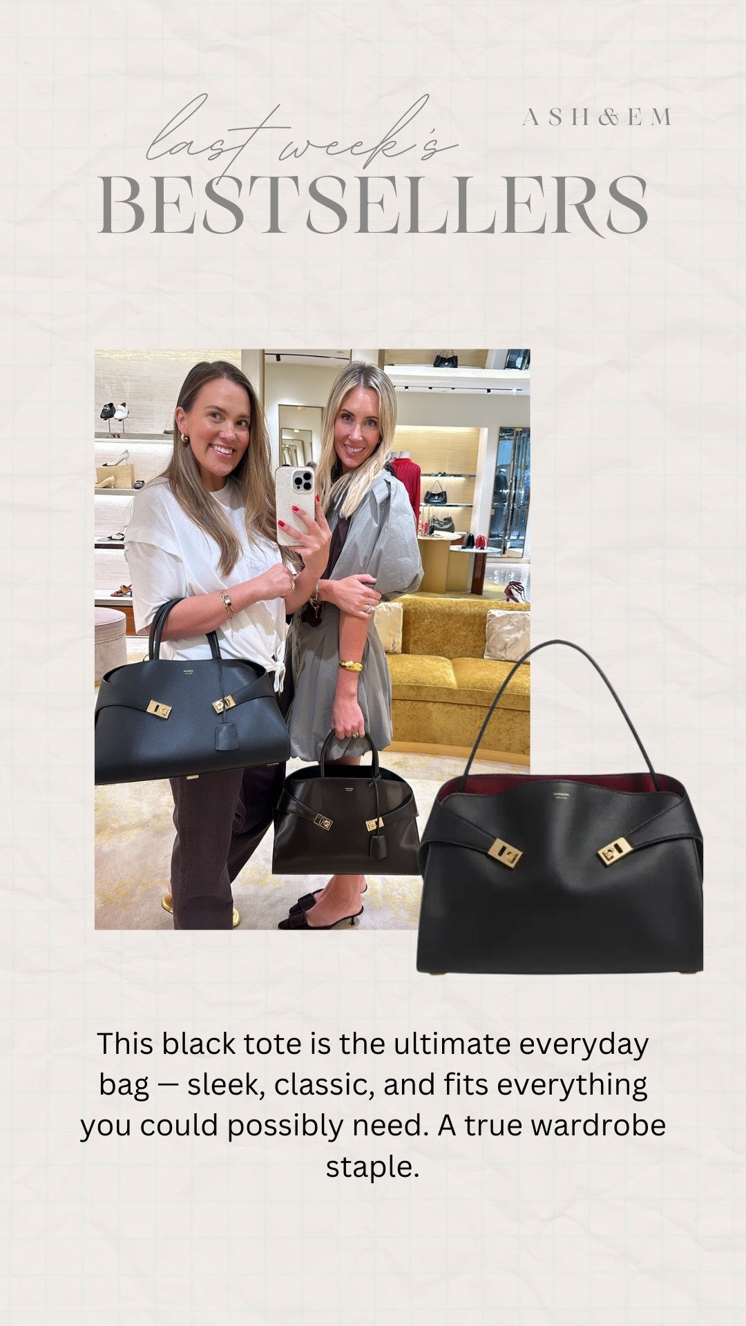 Last weeks bestseller!

Tote bag, black tote bag, women’s fashion, trendy fashion, spring bag