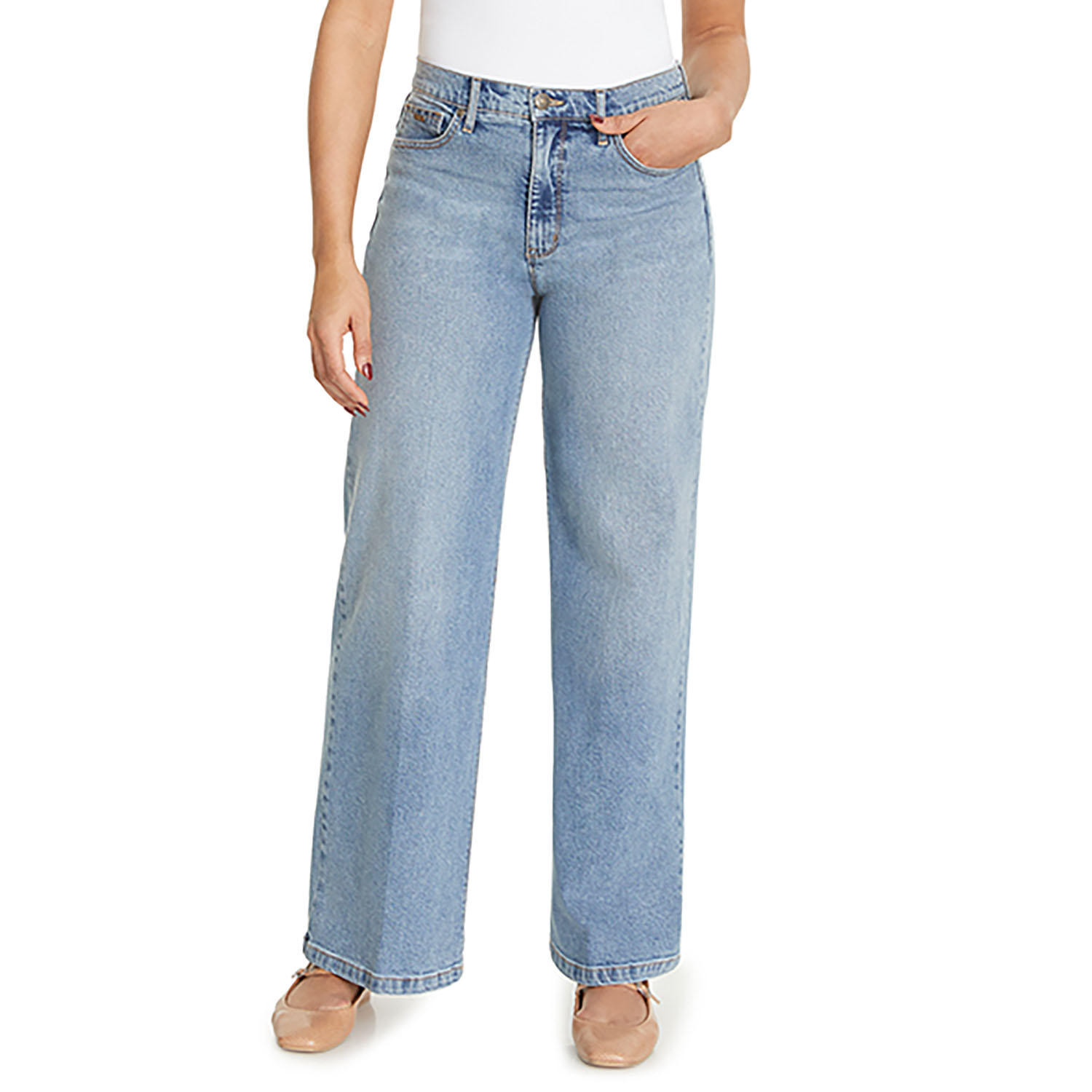 Nine West Wide Leg Jean Light Wash12:- 12, Light Wash | Sam's Club