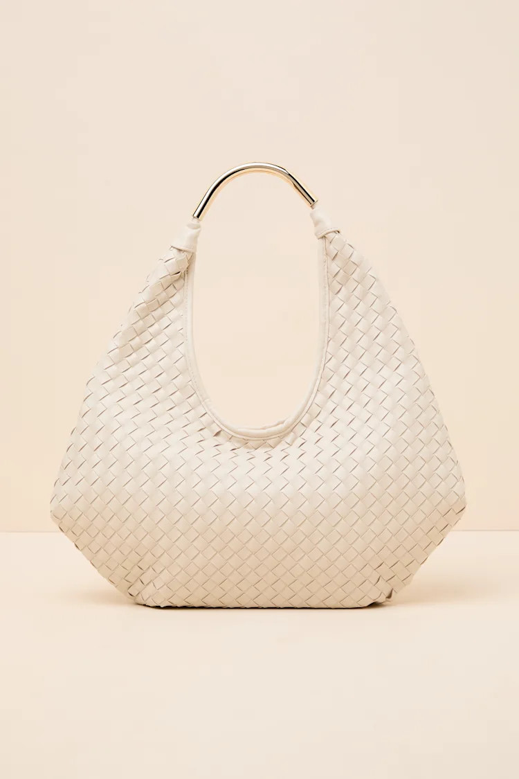 Della Bone Woven Slouchy Tote Bag | Lulus