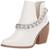 YOKI Women's Booties Ankle Boot, White, 7.5 | Amazon (US)