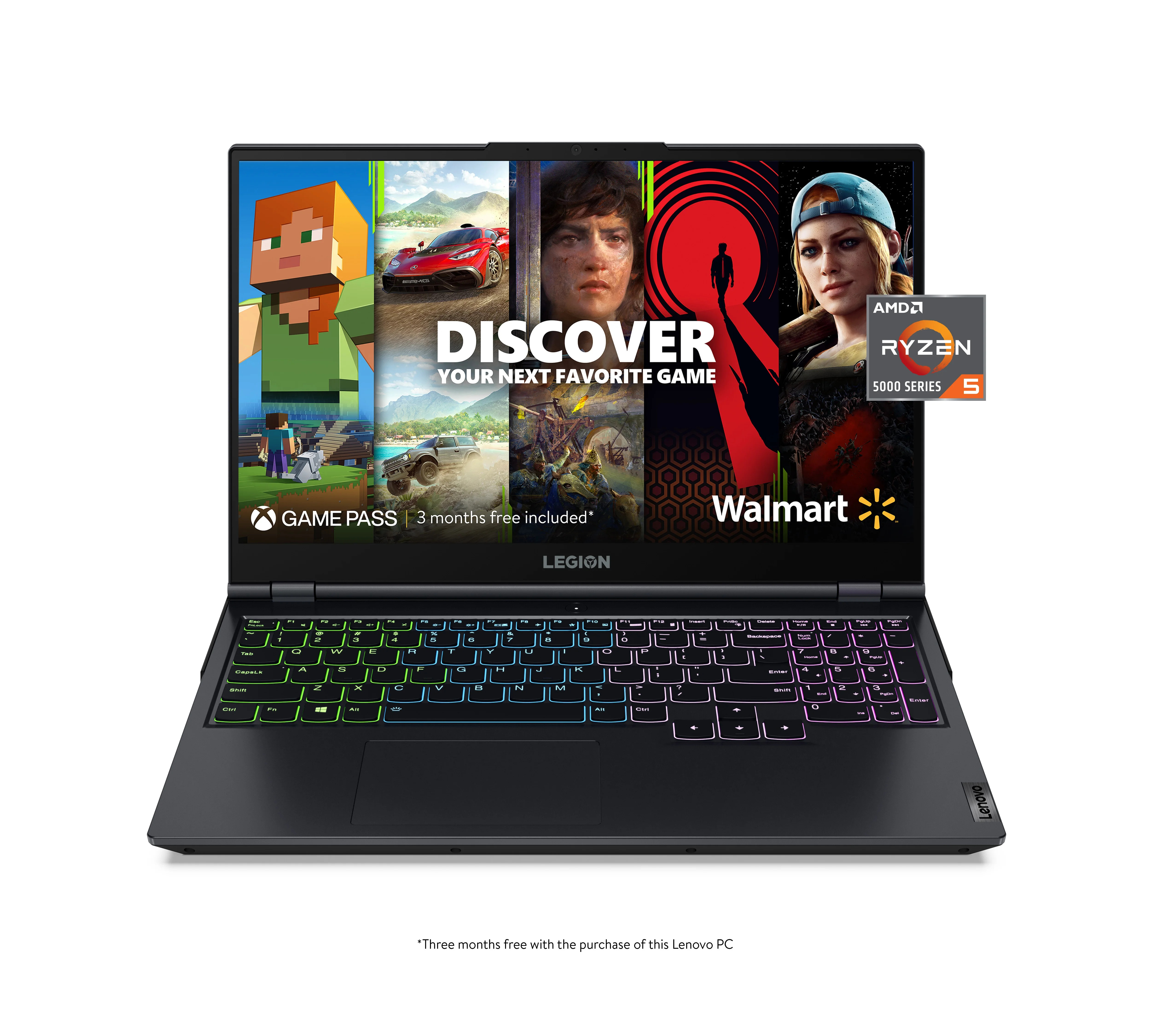 Lenovo Legion 5 15.6", Ryzen 5 5600H, GeForce RTX 3050 Ti, 8GB RAM, 512GB SSD, Phantom Blue, Wind... | Walmart (US)
