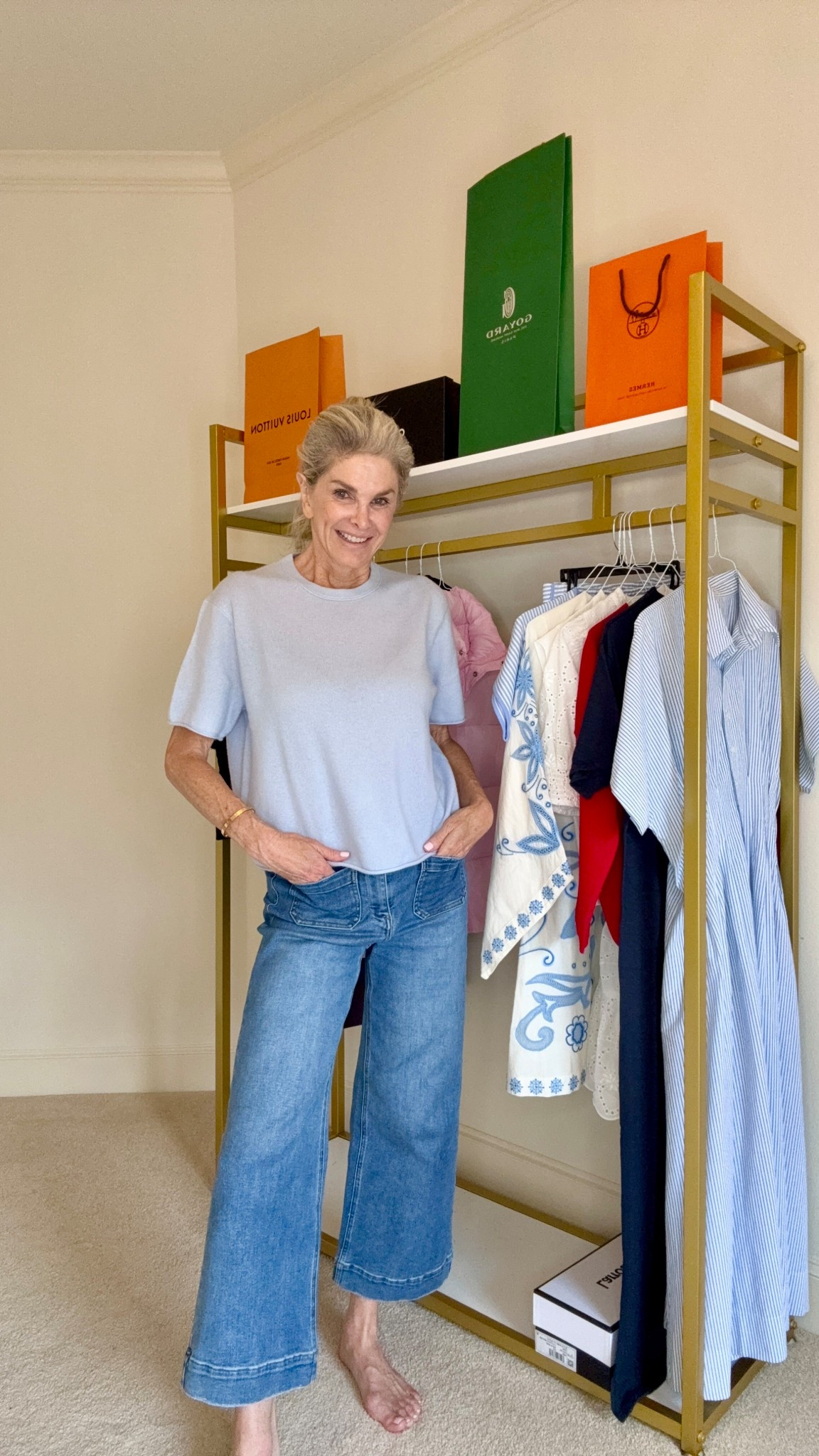 Gorgeous cashmere sweater for summer! Size S. Jeans fit TTS  

#LTKSeasonal #LTKStyleTip #LTKOver40