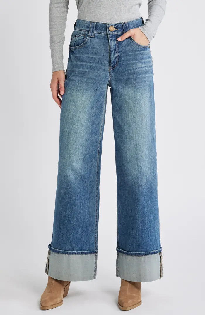 'Ab'Solution Skyrise Wide Leg Jeans | Nordstrom