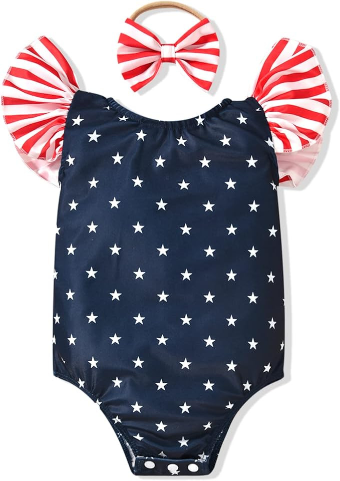 Toddler Girl Baby Ruffles Mermaid Fish Scale Swimsuit One Piece Swimwear Bathing Sunsuit | Amazon (US)